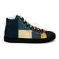 DMV 0313 Abstract Art Women’s high top canvas shoes