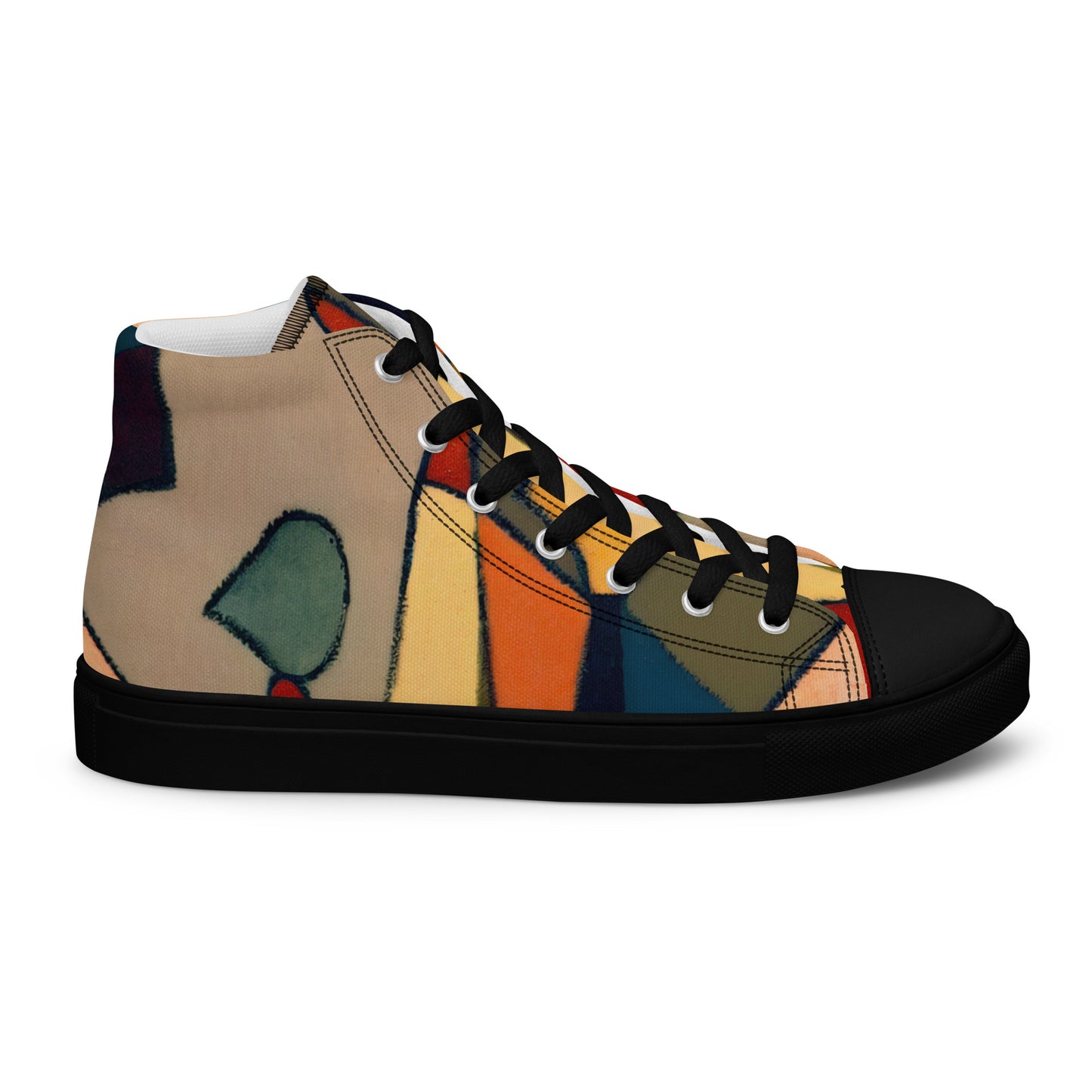 DMV 1582 Abstract Art Women’s high top canvas shoes