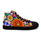 DMV 1044 Floral Women’s high top canvas shoes