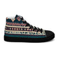 DMV 0474 Boho Women’s high top canvas shoes