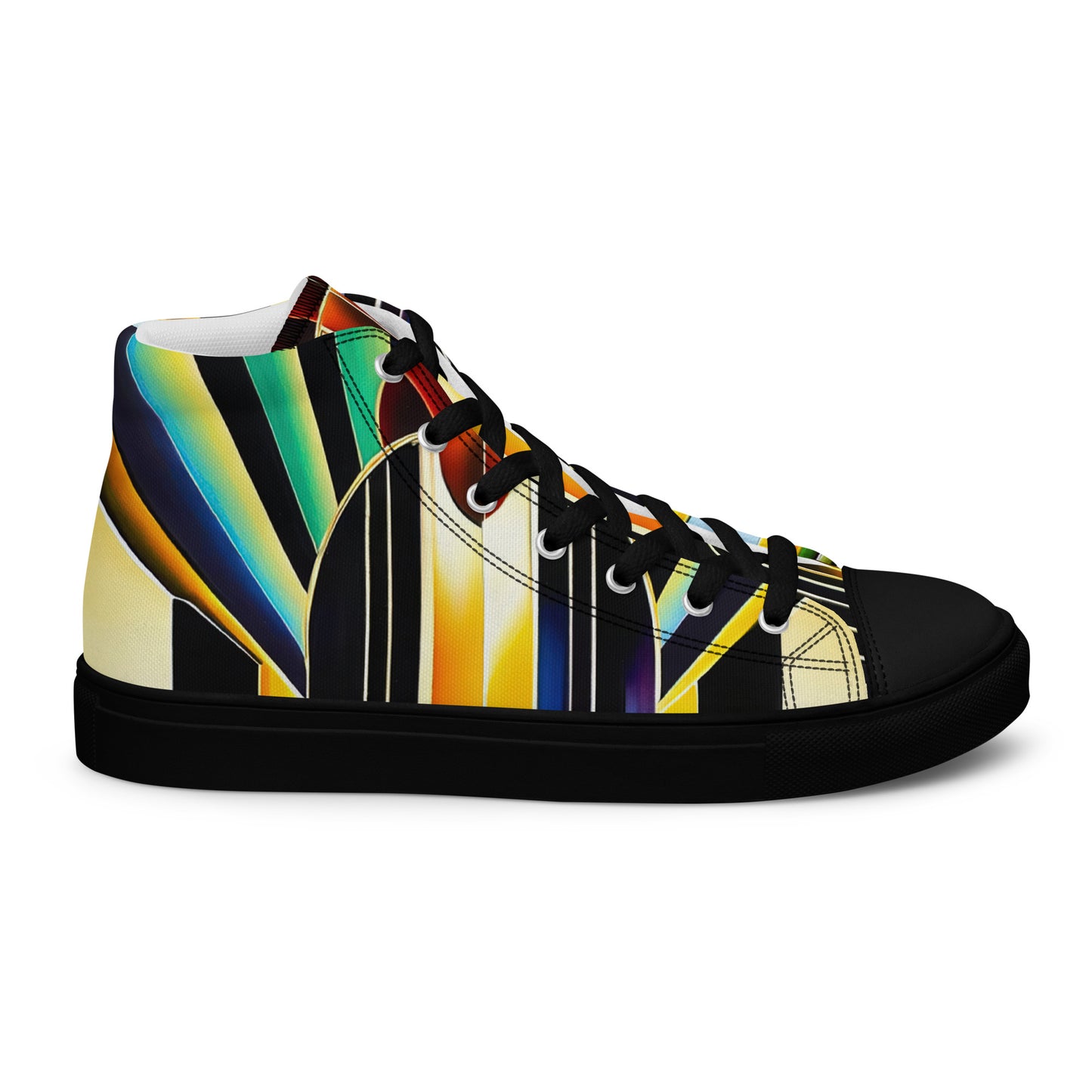 DMV 1500 Retro Art Women’s high top canvas shoes