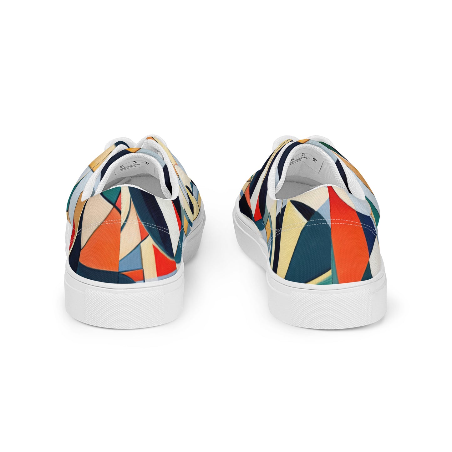 DMV 0144 Abstract Art Women’s lace-up canvas shoes