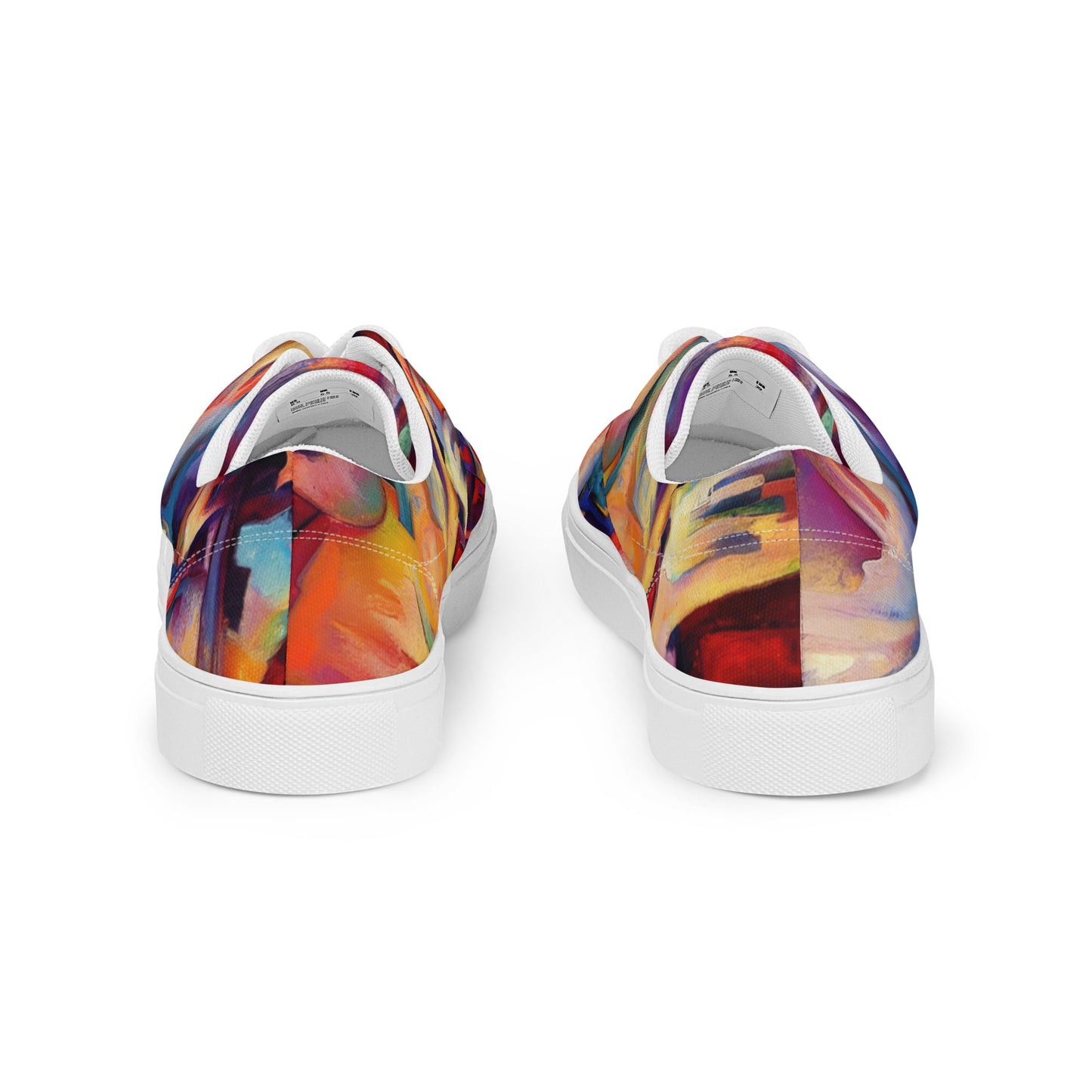 DMV 0308 Abstract Art Women’s lace-up canvas shoes