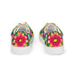 DMV 0193 Floral Women’s lace-up canvas shoes