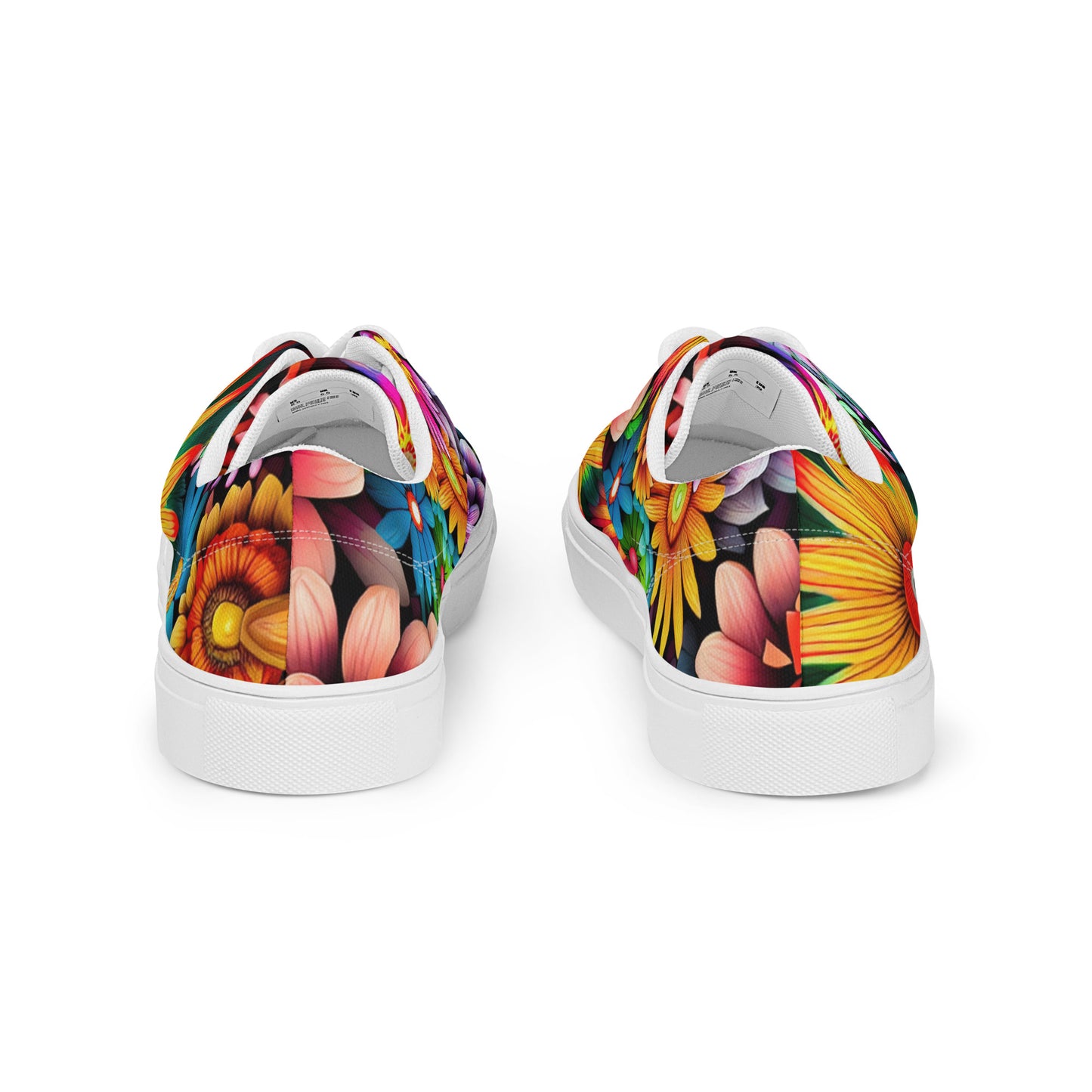 DMV 1980 Floral Women’s lace-up canvas shoes