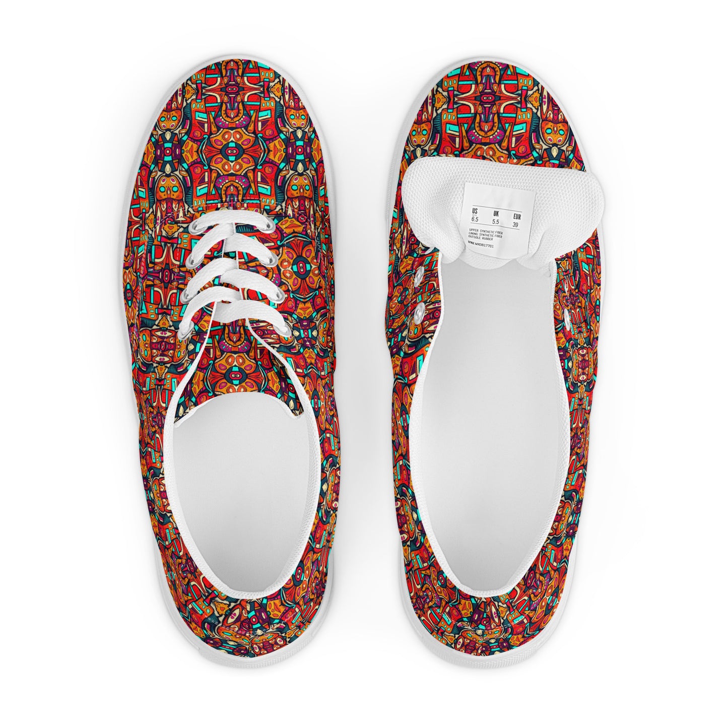 DMV 0110 Psy Artsy Women’s lace-up canvas shoes