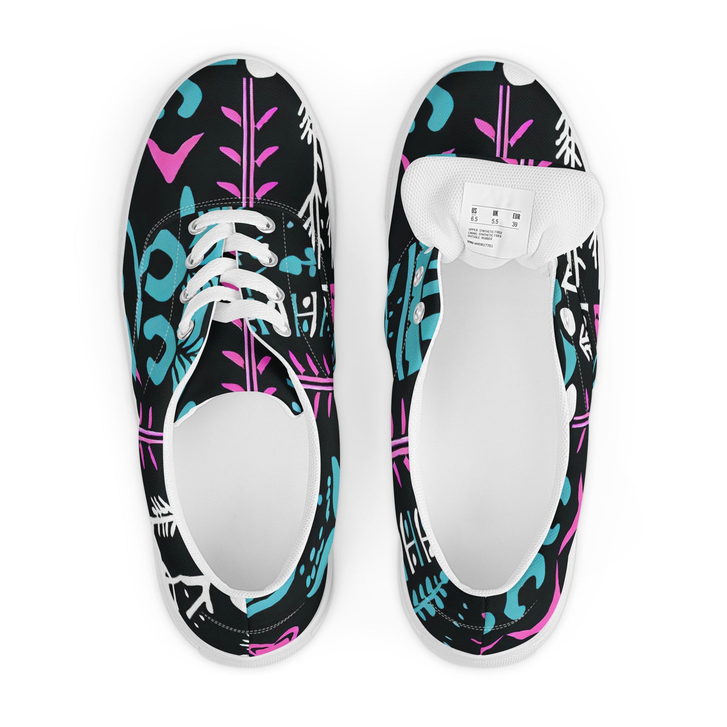 DMV 0122 Boho Women’s lace-up canvas shoes