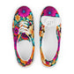 DMV 0259 Floral Women’s lace-up canvas shoes