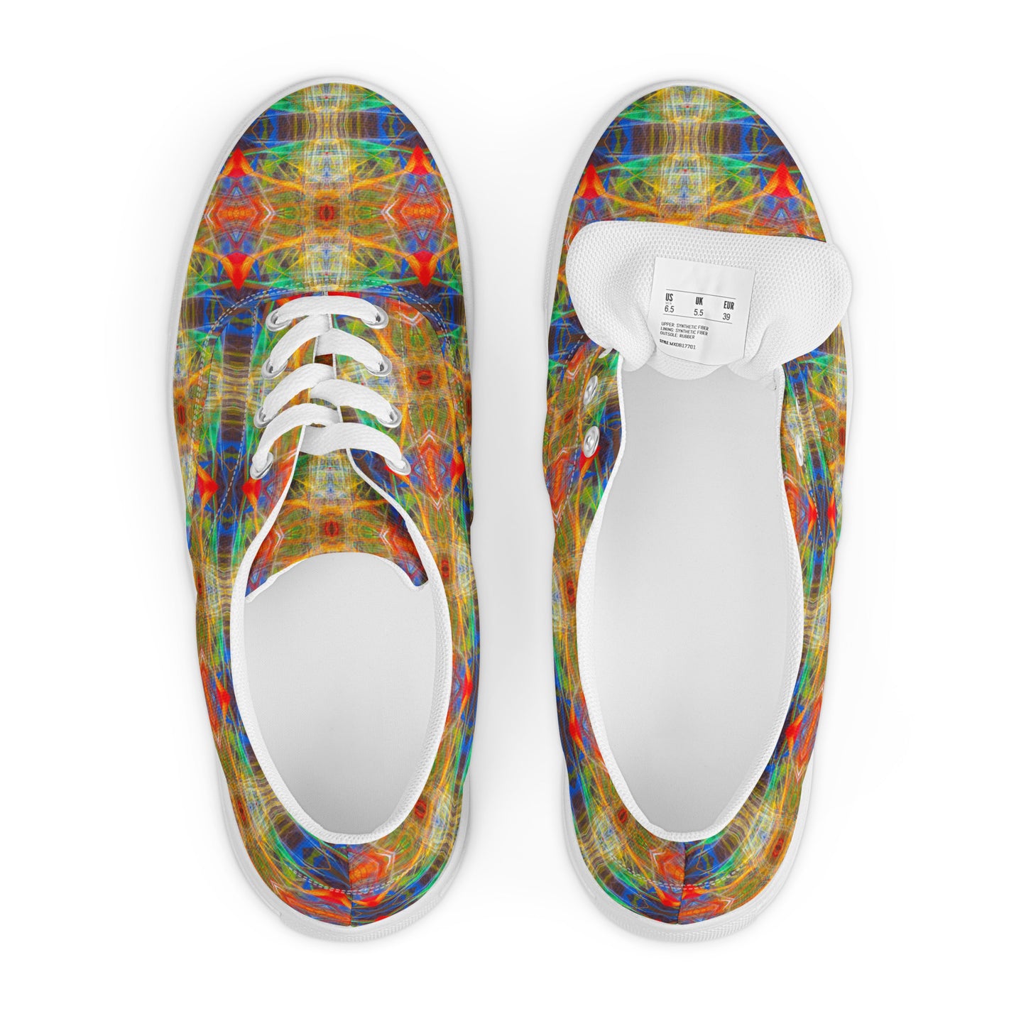 DMV 0191 Avant Garde Artsy Women’s lace-up canvas shoes