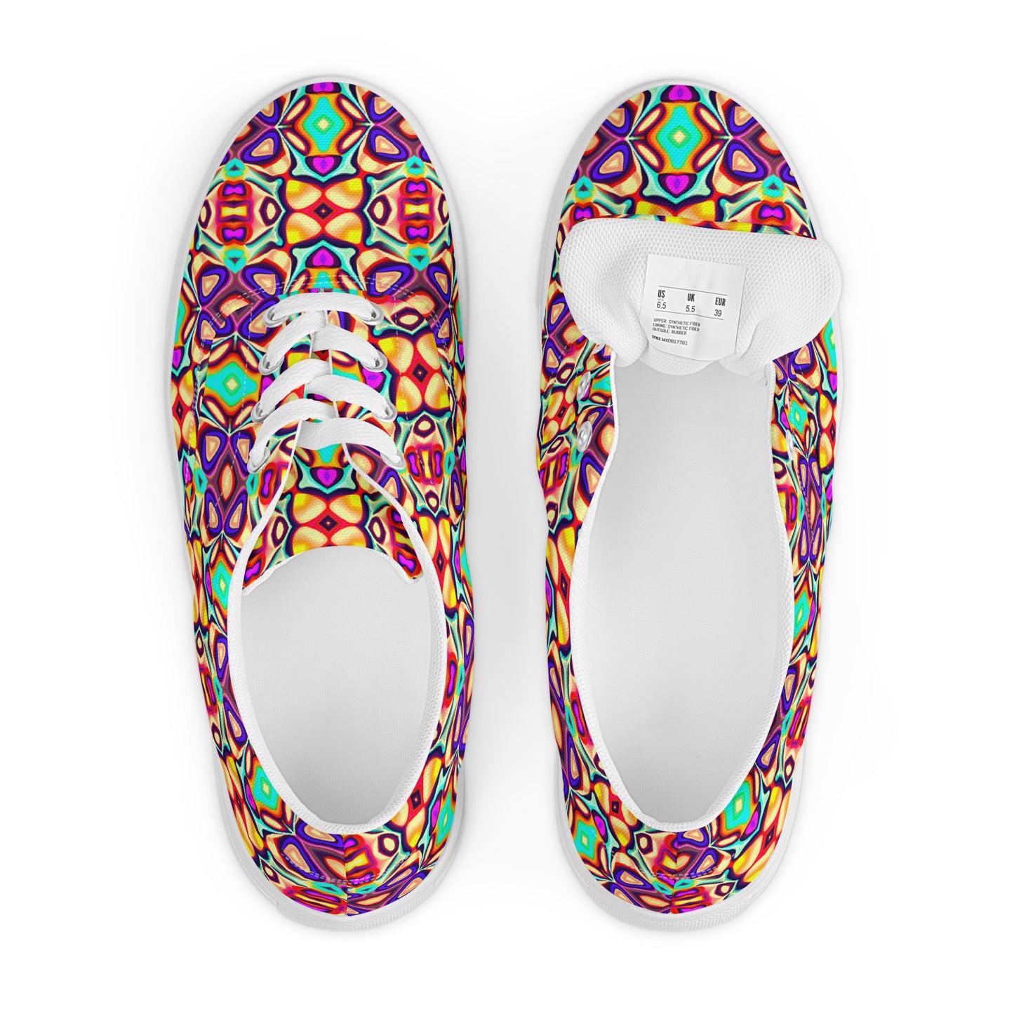 DMV 1357 Psy Artsy Women’s lace-up canvas shoes