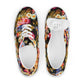 DMV 1522 Floral Women’s lace-up canvas shoes