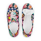 DMV 0515 Floral Women’s lace-up canvas shoes