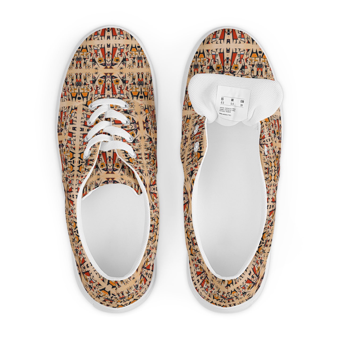 DMV 0509 Classic Boho Women’s lace-up canvas shoes