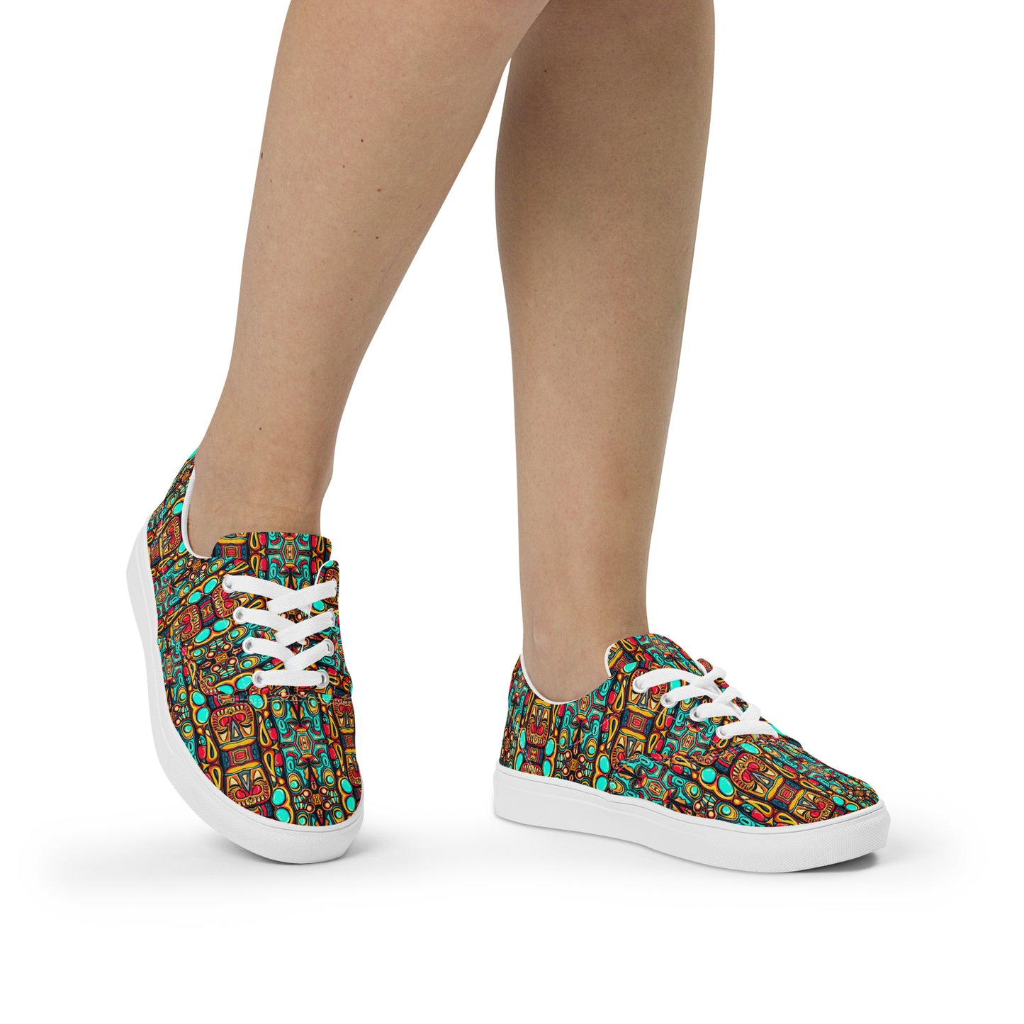 DMV 0074 Psy Artsy Women’s lace-up canvas shoes