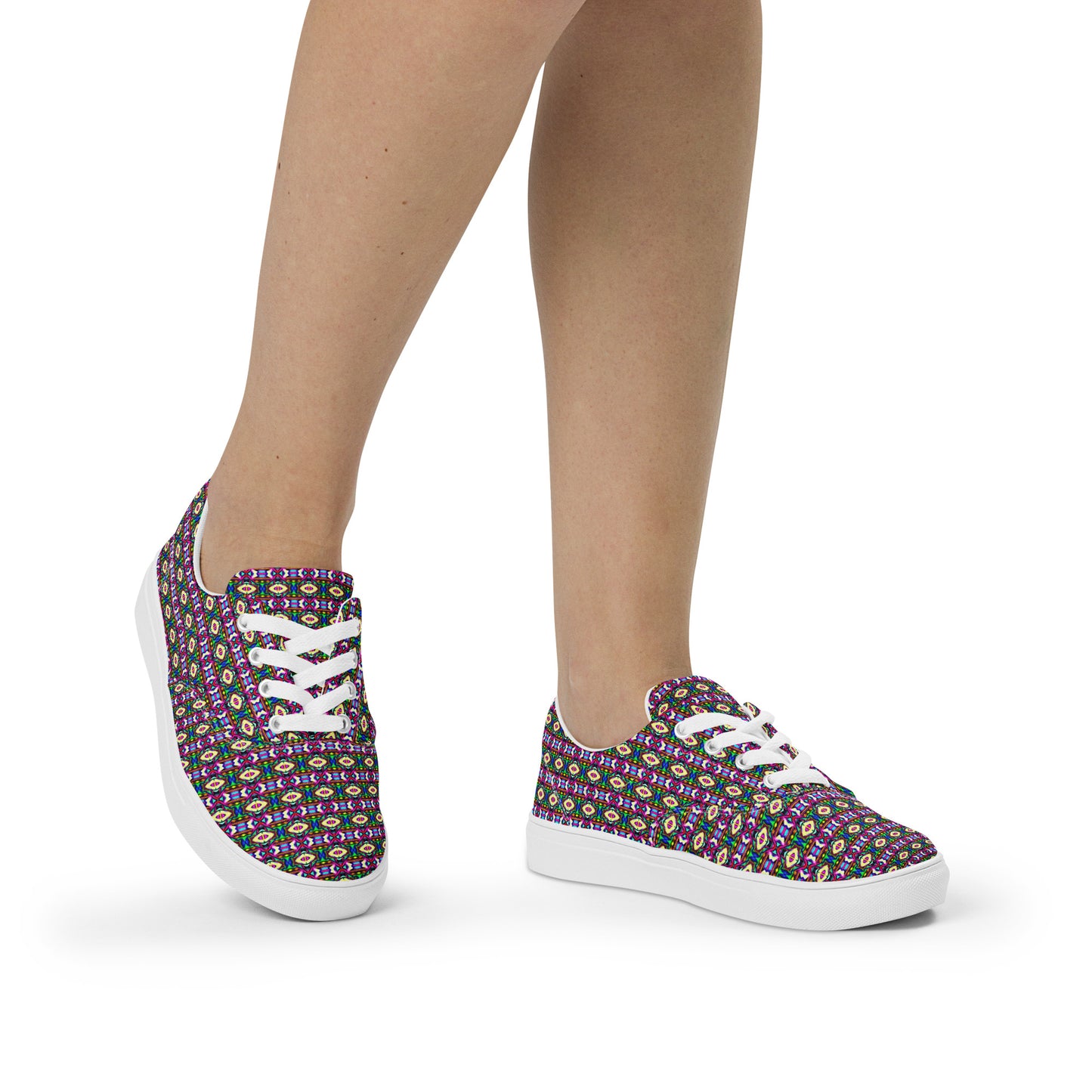 DMV 0034 Psy Artsy Women’s lace-up canvas shoes