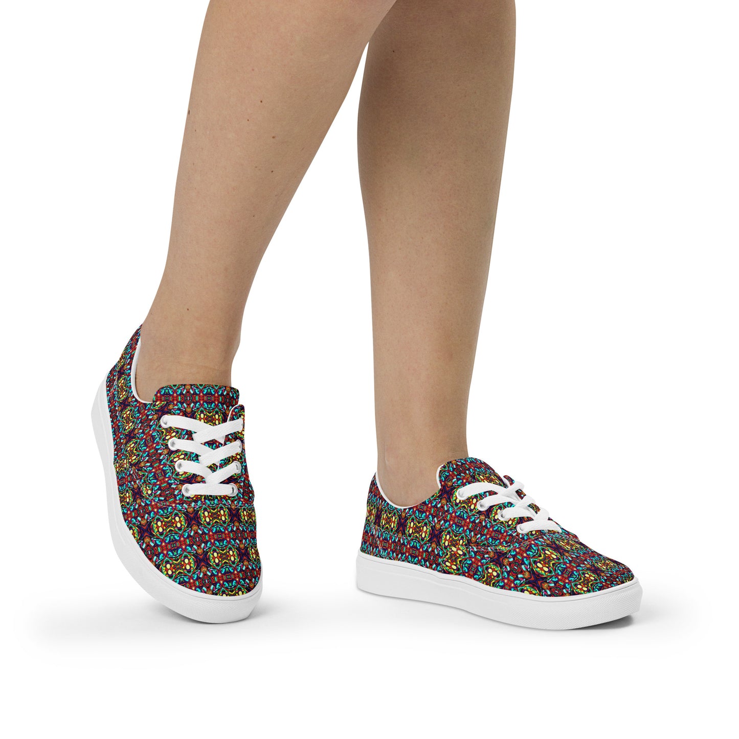 DMV 0091 Psy Artsy Women’s lace-up canvas shoes