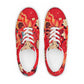 DMV 0105 Floral Women’s lace-up canvas shoes