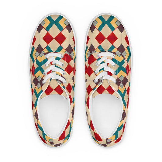 DMV 0129 Classic Boho Women’s lace-up canvas shoes