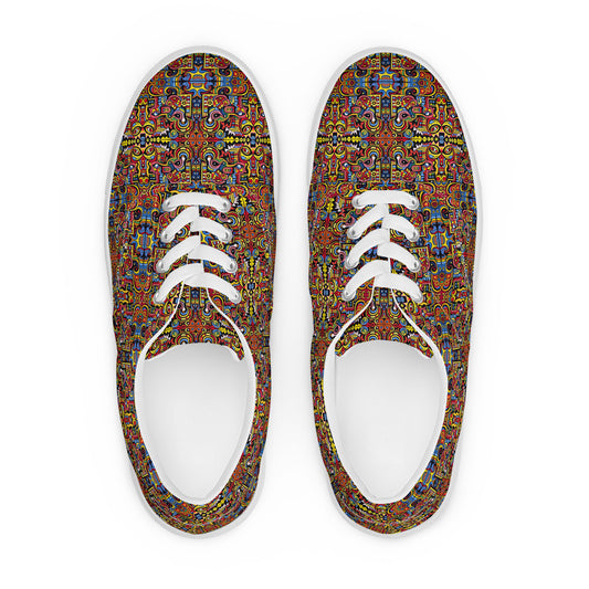 DMV 0108 Psy Artsy Women’s lace-up canvas shoes