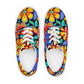 DMV 0257 Floral Women’s lace-up canvas shoes