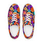 DMV 0192 Floral Women’s lace-up canvas shoes