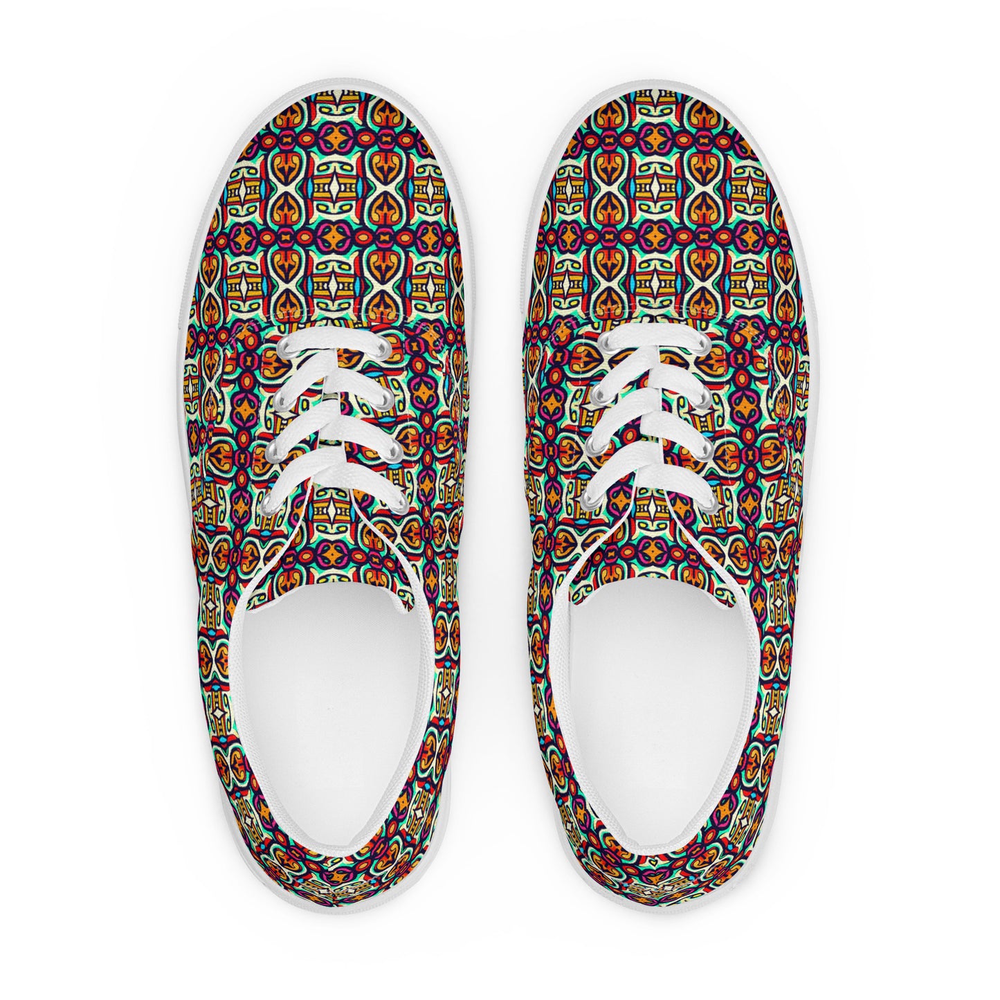 DMV 1348 Psy Artsy Women’s lace-up canvas shoes