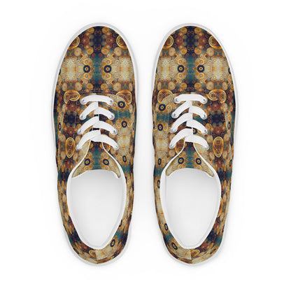 DMV 0183 Chic Boho Women’s lace-up canvas shoes