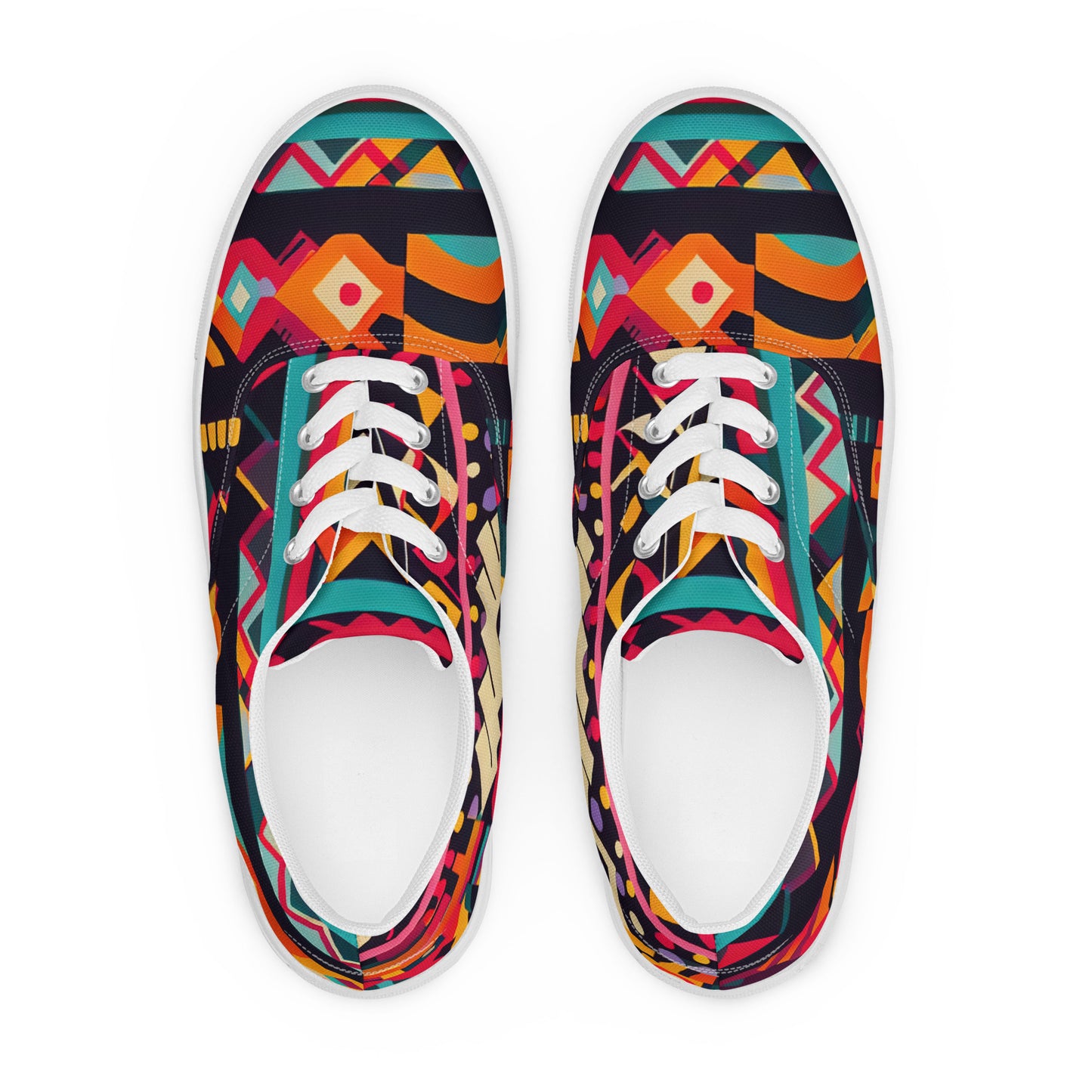 DMV 0409 Boho Women’s lace-up canvas shoes