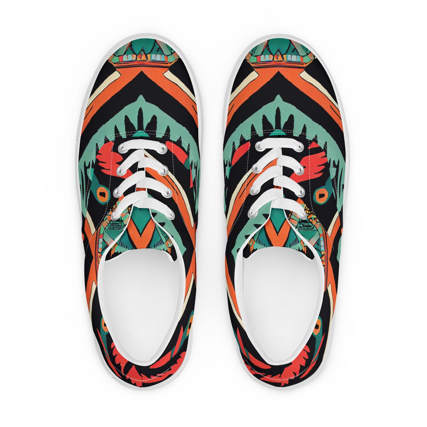 DMV 0154 Boho Women’s lace-up canvas shoes