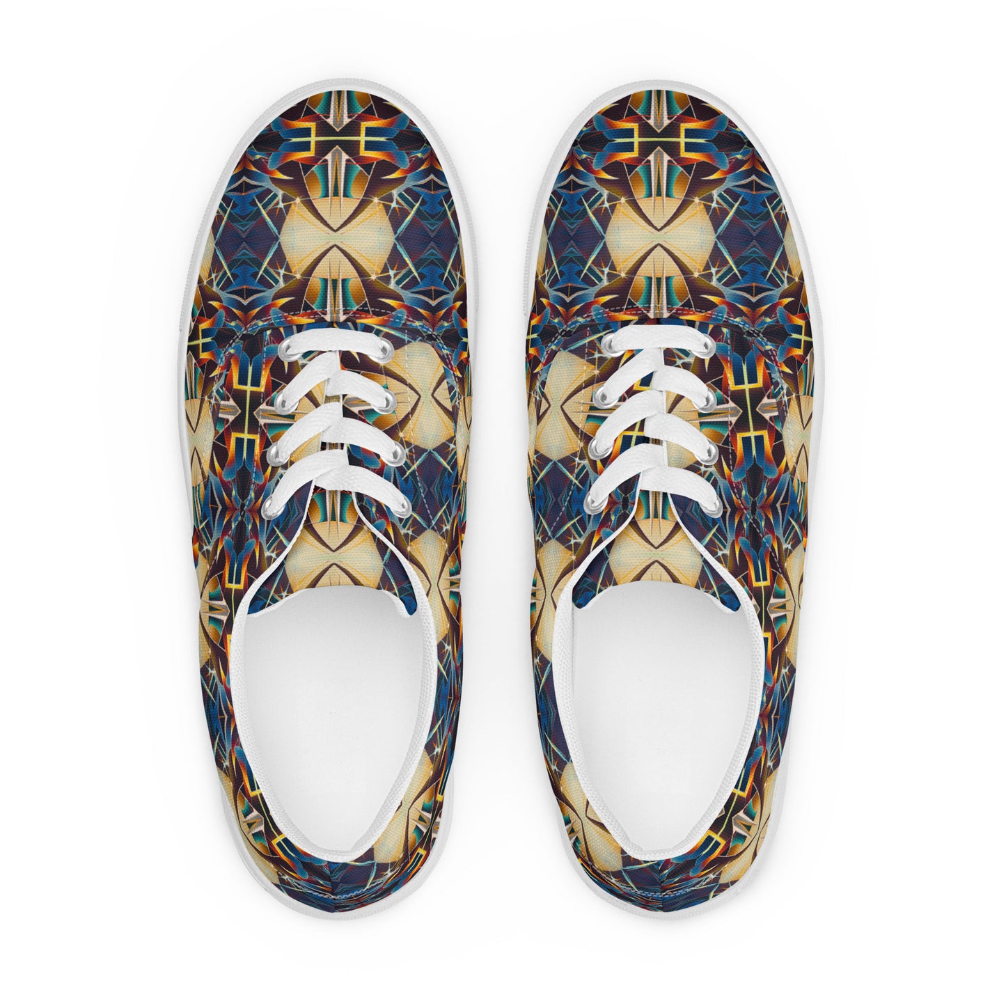 DMV 0406 Conceptual Artsy Women’s lace-up canvas shoes