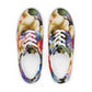 DMV 0268 Floral Women’s lace-up canvas shoes