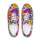 DMV 0667 Floral Women’s lace-up canvas shoes