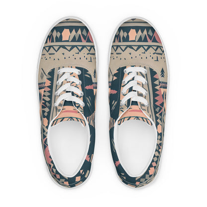 DMV 1220 Boho Women’s lace-up canvas shoes