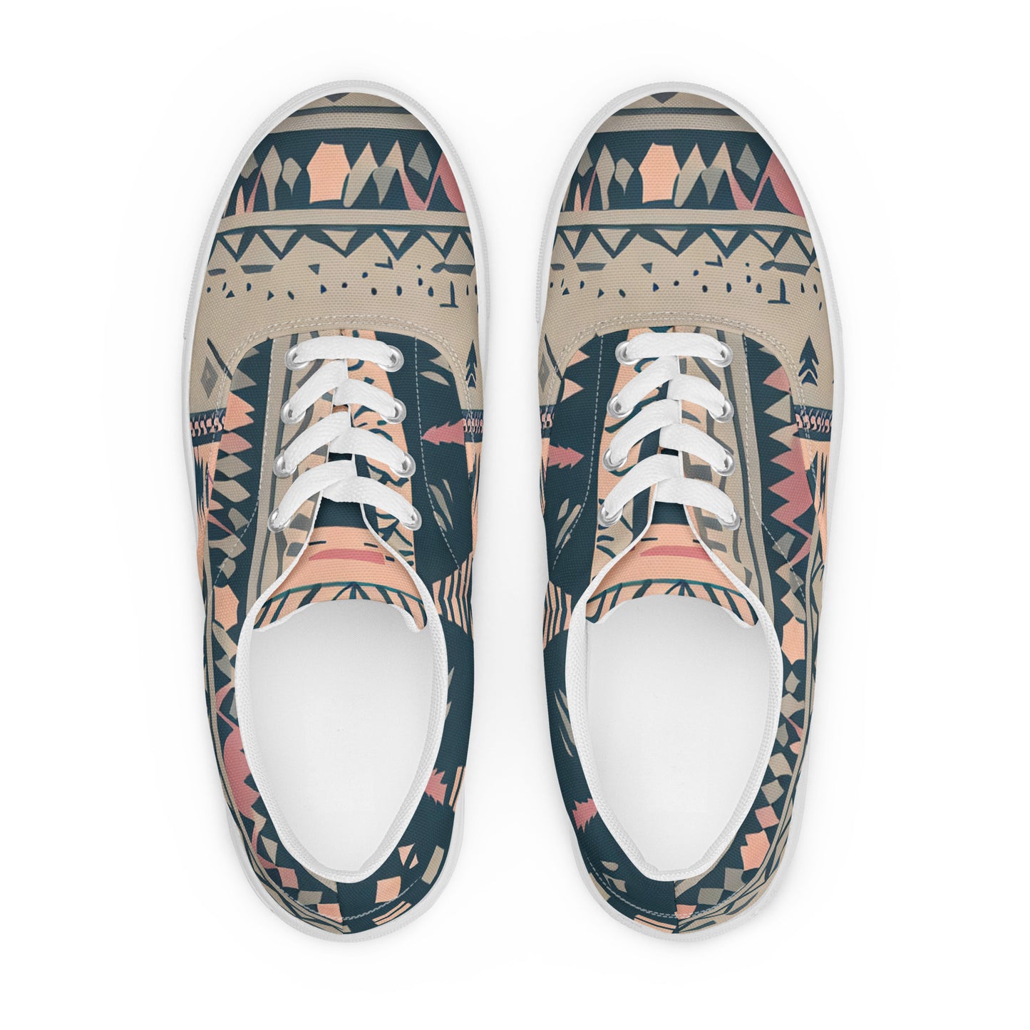 DMV 1220 Boho Women’s lace-up canvas shoes