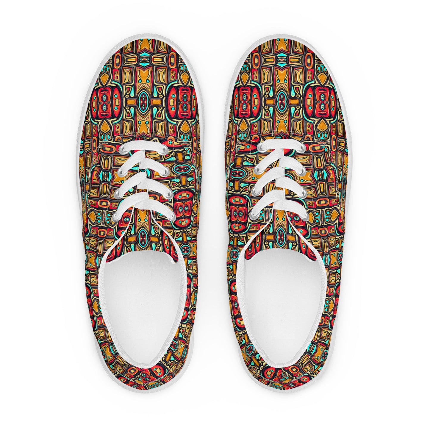 DMV 0796 Psy Artsy Women’s lace-up canvas shoes