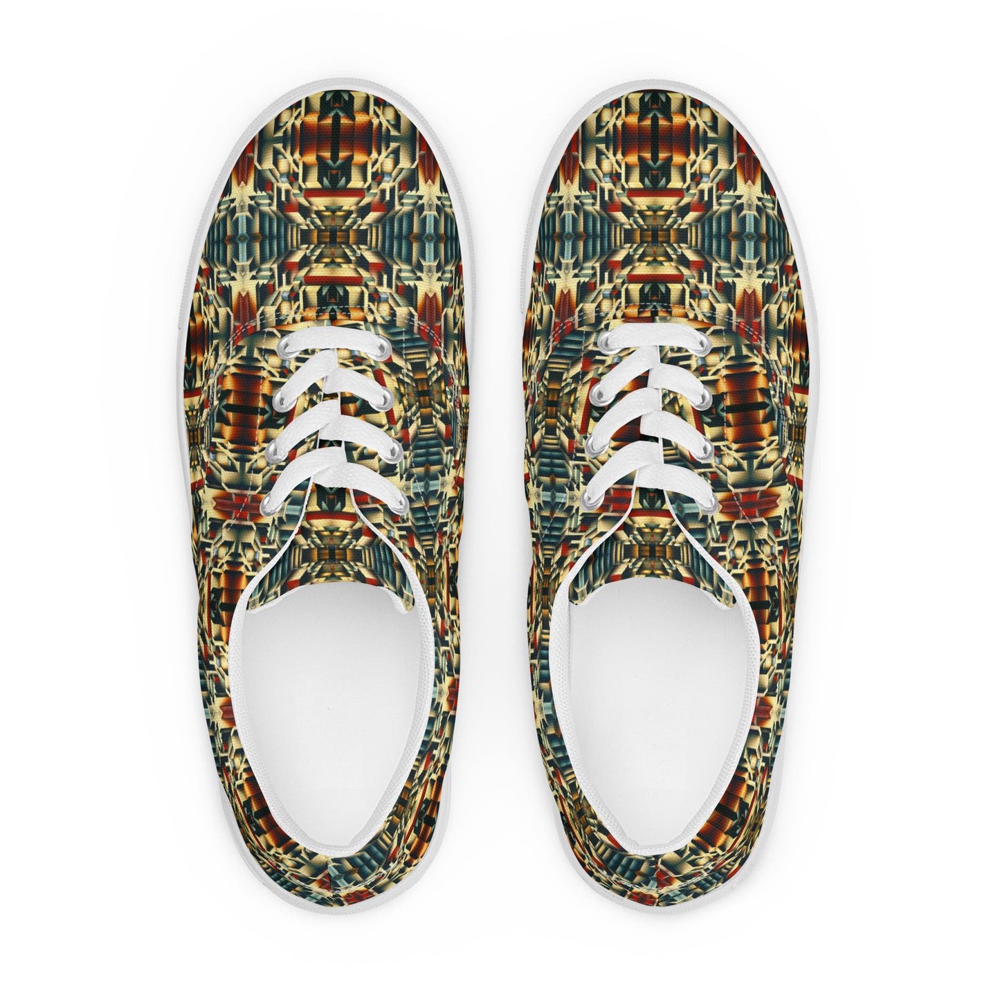 DMV 1052 Conceptual Artsy Women’s lace-up canvas shoes