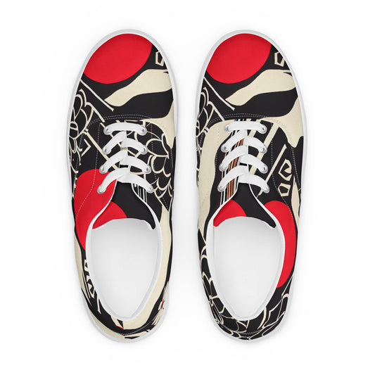 DMV 0917 Boho Women’s lace-up canvas shoes