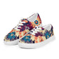 DMV 0253 Floral Women’s lace-up canvas shoes