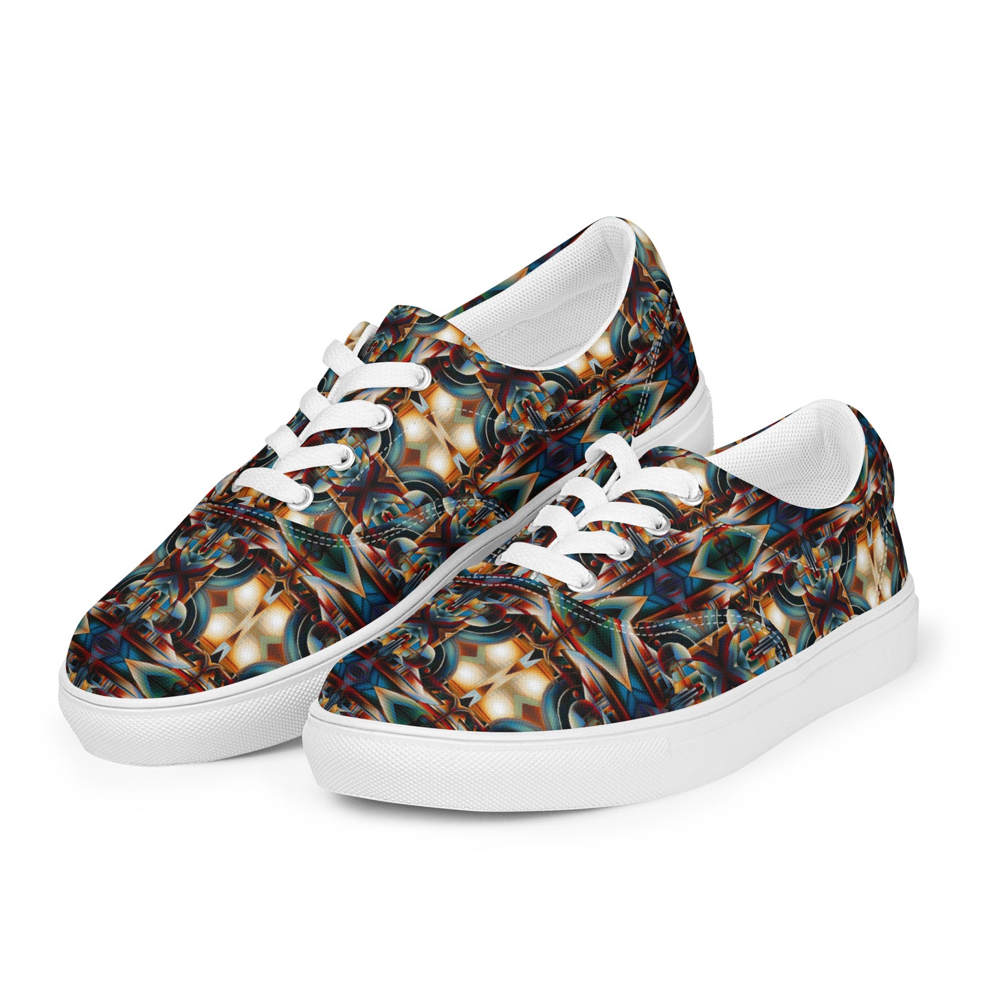 DMV 0127 Conceptual Artsy Women’s lace-up canvas shoes