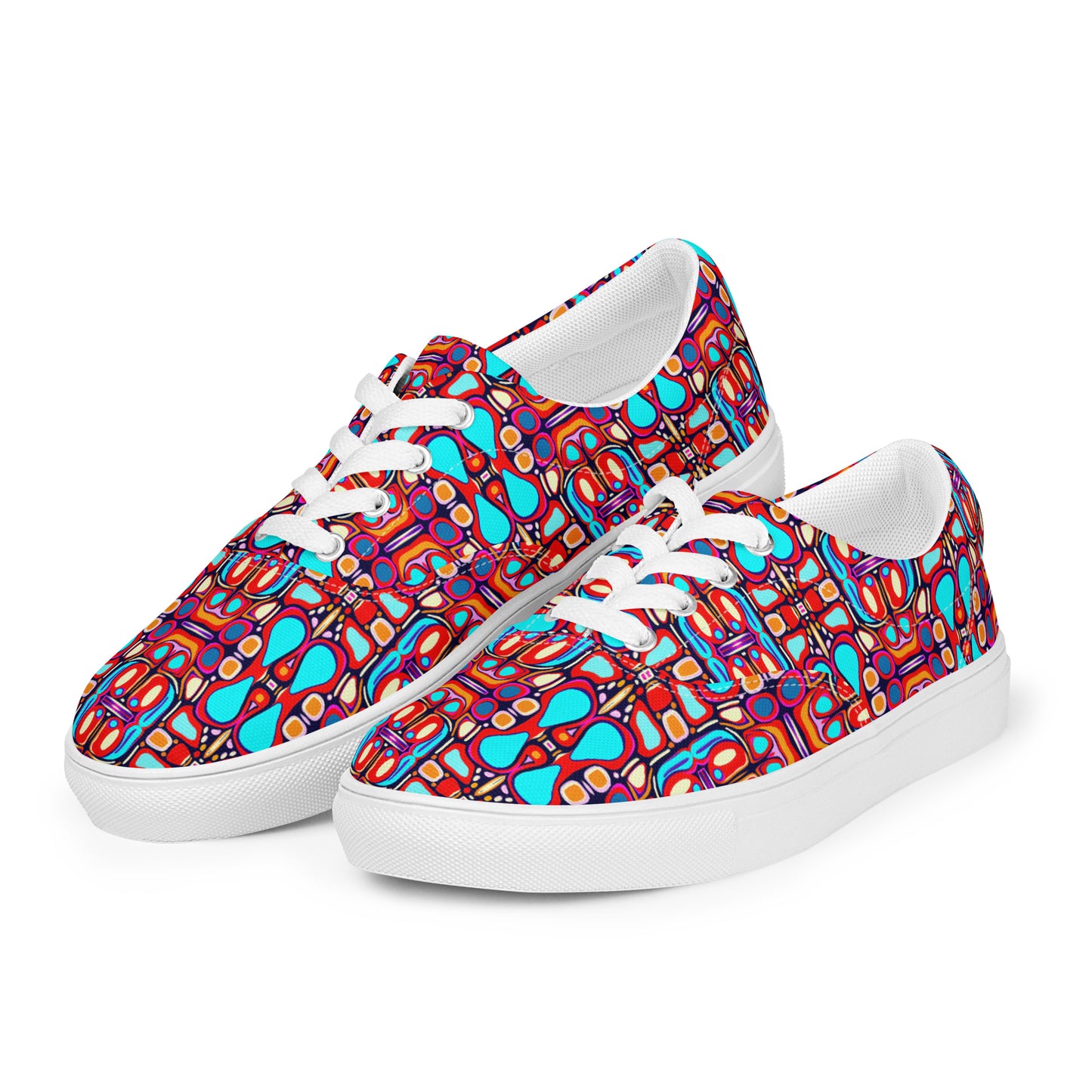 DMV 0094 Vintage Artsy Women’s lace-up canvas shoes