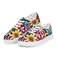 DMV 0265 Floral Women’s lace-up canvas shoes