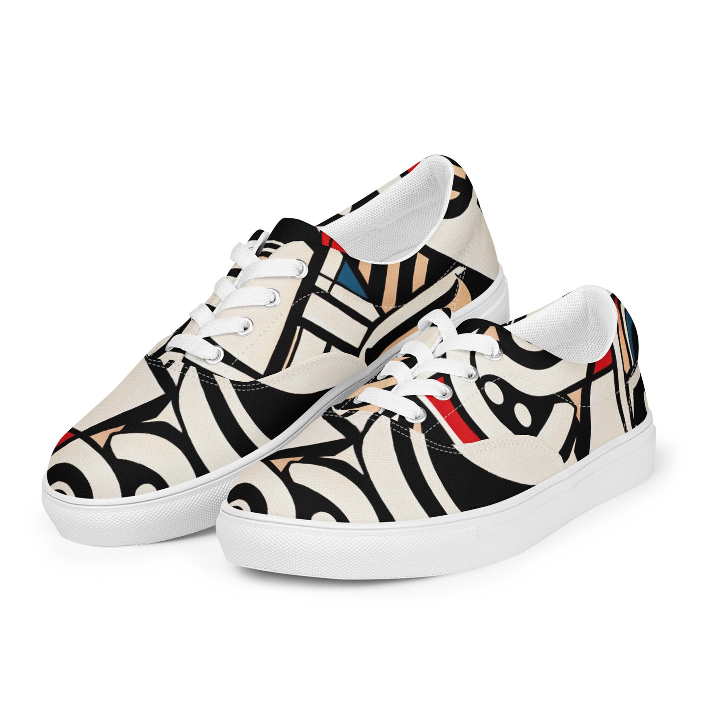 DMV 0226 Boho Women’s lace-up canvas shoes