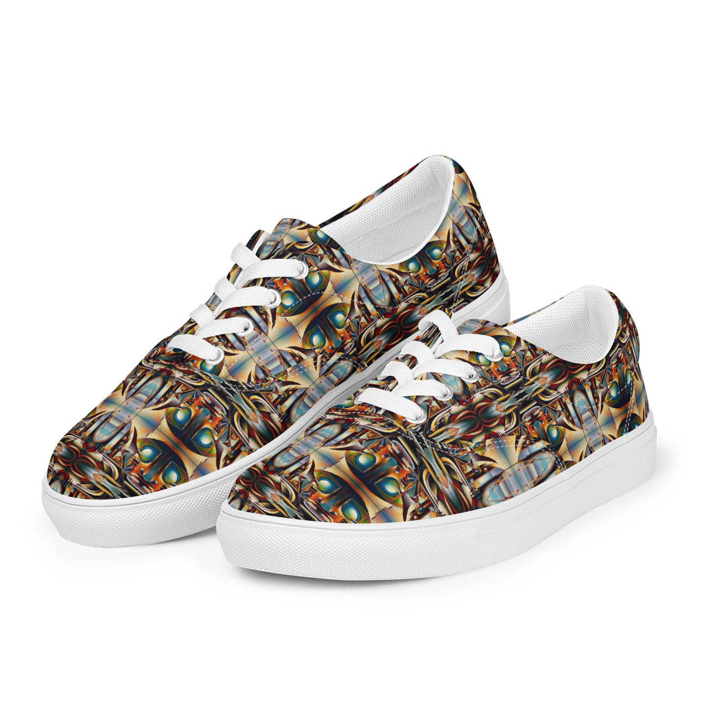 DMV 0135 Conceptual Artsy Women’s lace-up canvas shoes