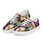 DMV 0206 Floral Women’s lace-up canvas shoes