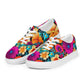 DMV 0259 Floral Women’s lace-up canvas shoes