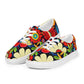 DMV 0178 Floral Women’s lace-up canvas shoes