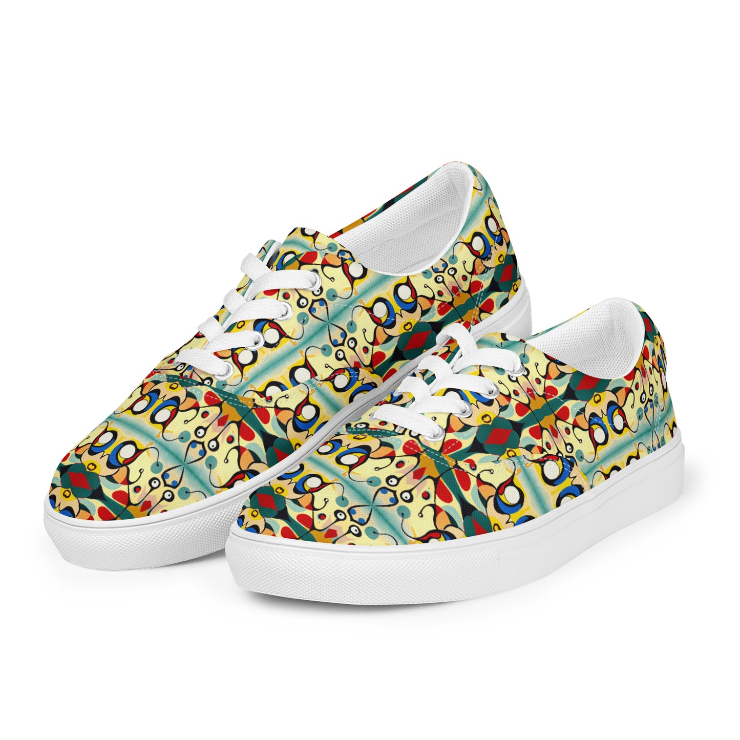 DMV 0405 Vintage Artsy Women’s lace-up canvas shoes