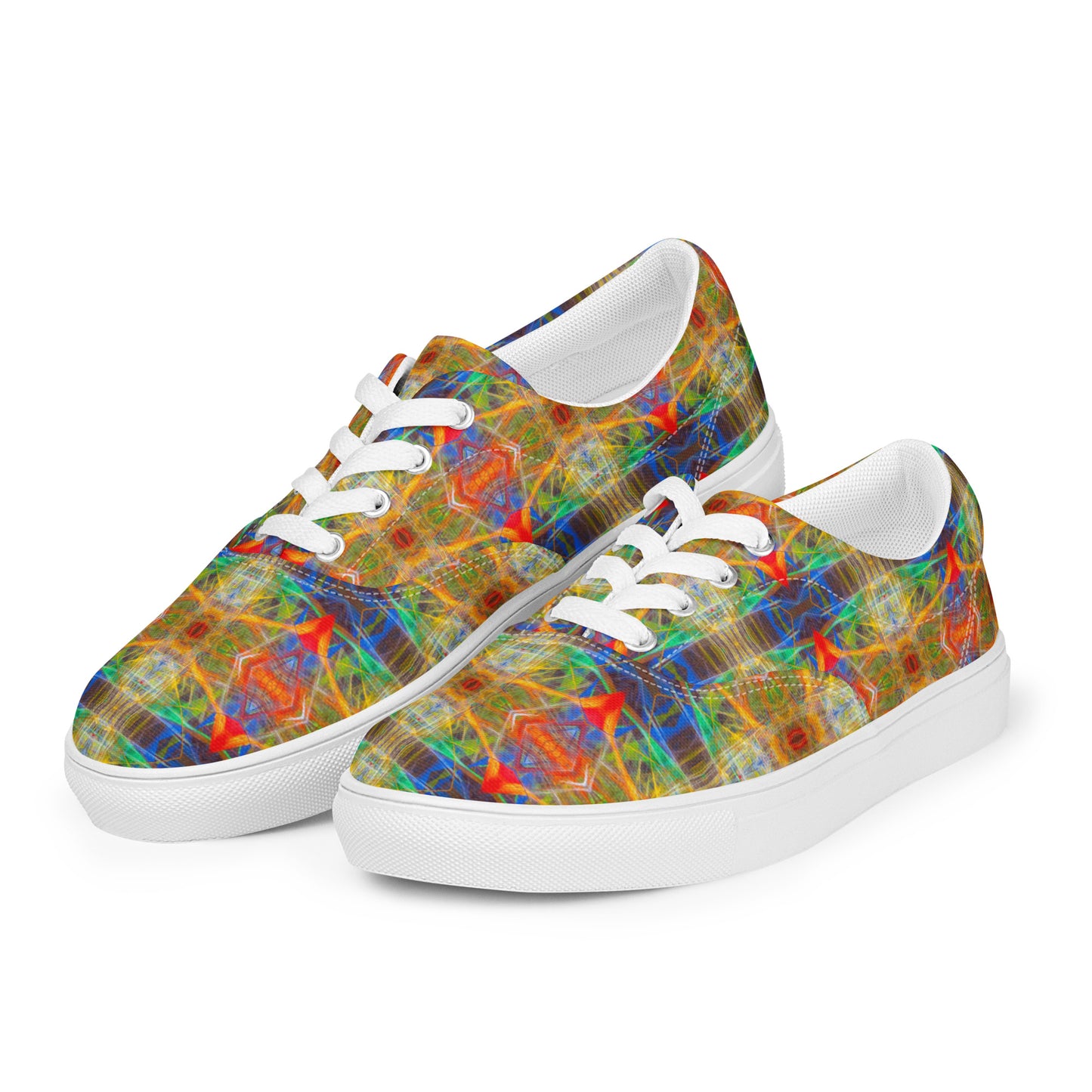 DMV 0191 Avant Garde Artsy Women’s lace-up canvas shoes