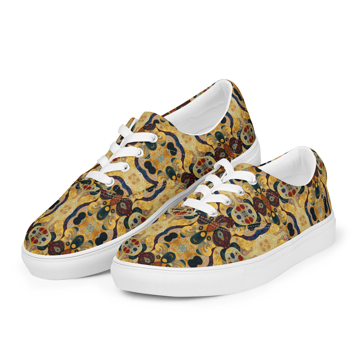 DMV 0407 Chic Boho Women’s lace-up canvas shoes