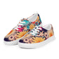 DMV 0404 Floral Women’s lace-up canvas shoes